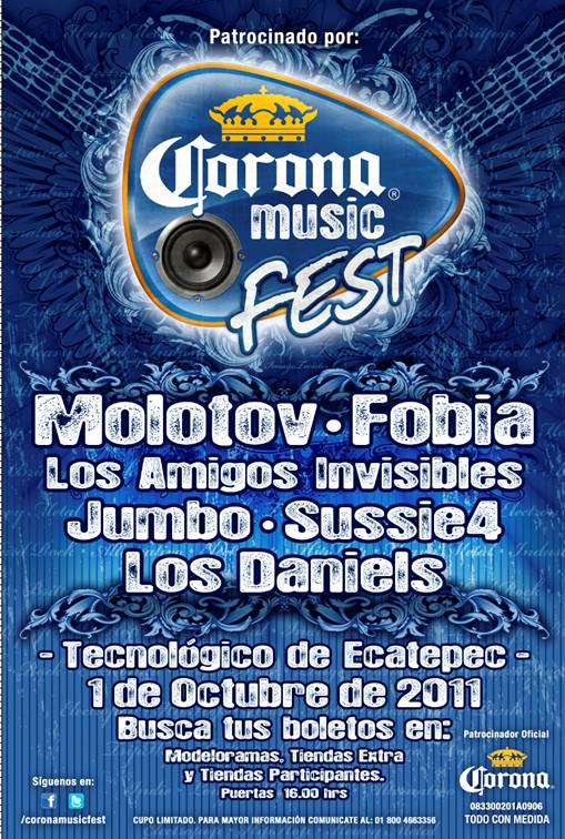 CORONA MUSIC FEST 2011Tecnológico de Ecatepec - 1 de Octubre, 