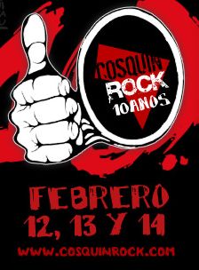 COSQUIN ROCKCartel y Horarios, 12 - 14 Febrero, 