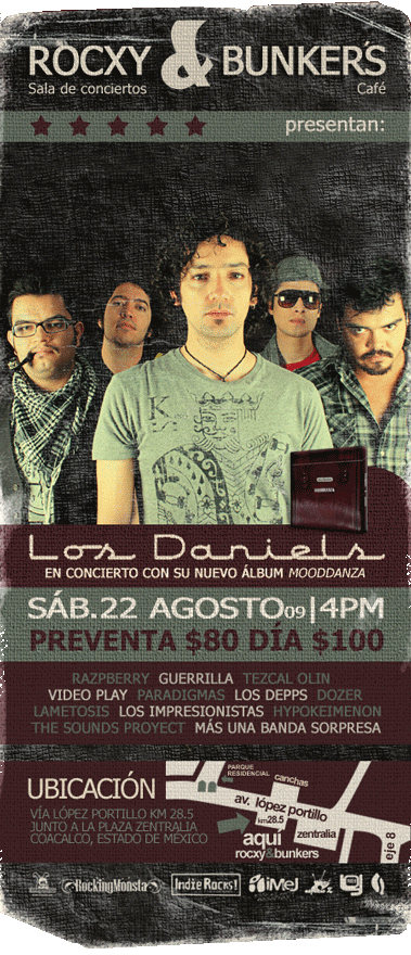 LOS DANIELS EN EL ROCXY - 22 AGOSTOGana Pases dobles, 