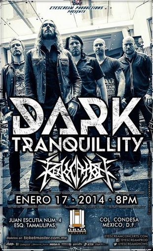 DARK TRANQUILITYDeath Metal en México - 17 Enero - Plaza Condesa, 