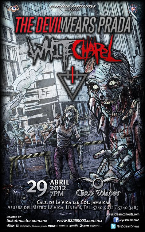 THE DEVIL WEARS PRADA  con WHITE CHAPEL - Abril 29, 