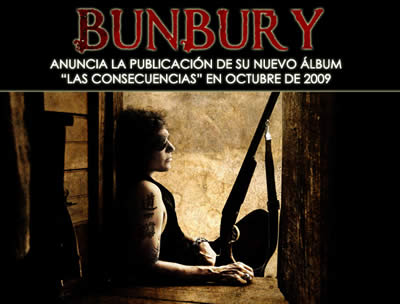 ENRIQUE BUNBURYanuncia publicación de su nuevo álbum, 