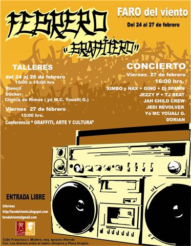 FESTIVAL  GRAFFITERO FARO DEL VIENTO, DEL 24 AL 27, 