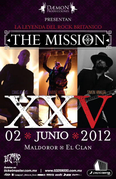 THE MISSION Regresa a México después de 21 años - 2 de Junio, 