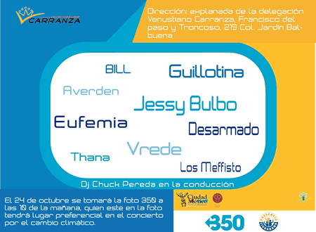 CONCIERTO EN EL DIA DE ACCION CLIMATICA24 Oct - Guillotina, Eufemia, Jessy Bulbo y mas., 