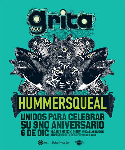 9no ANIVERSARIO REVISTA GRITA FUERTE6 Diciembre - Hard Rock Live, 