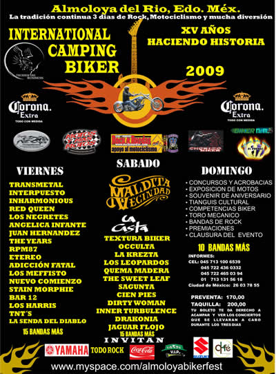 INTERNATIONAL CAMPING BIKER 2009XV AÑOS - 20 al 22 de Marzo, Almoloya, 