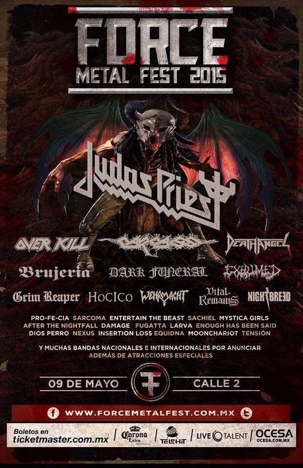 FORCE METAL FEST 2015Llega a Guadalajara - 9 de Mayo, 