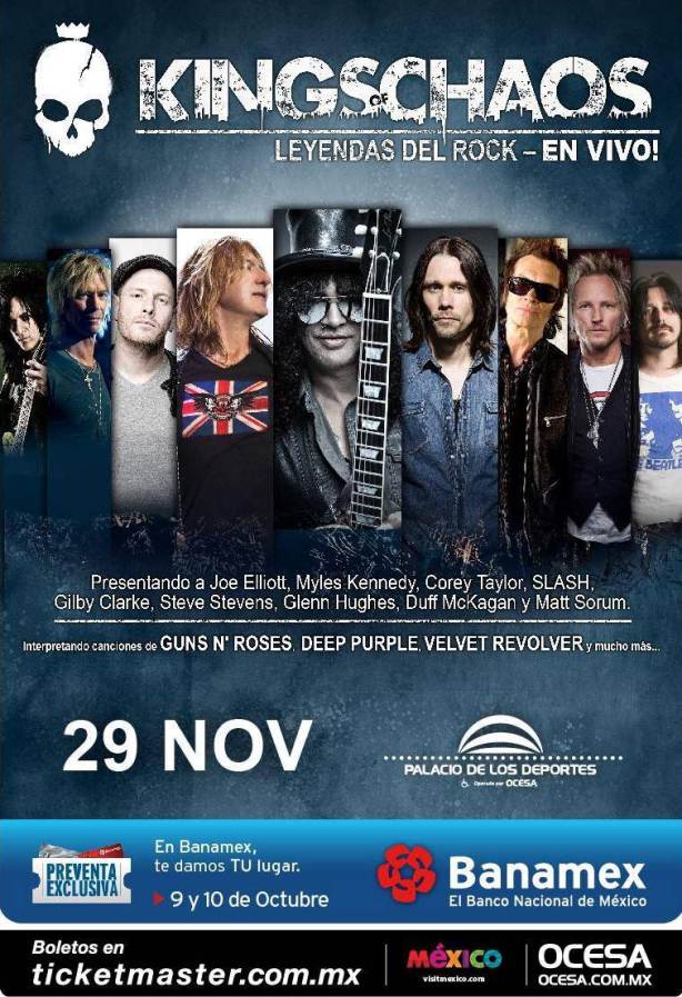 KINGS OF CHAOSLeyendas del Rock - 29 Nov - Palacio de los Deportes, 