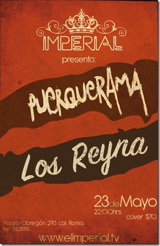 LOS REYNA EN EL IMPERIAL CLUBAcompañados de Puerquerama - 23 Mayo, 