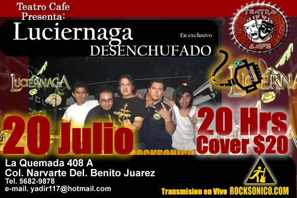 LUCIERNAGA EN VIVO¨Desenchufado desde el Teatro Cafe, 