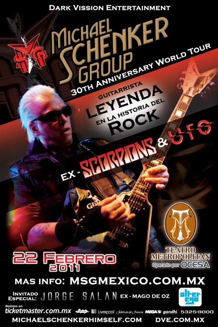 MICHAEL SCHENKER GROUP30th Anniversary World Tour - 22  Febrero, 