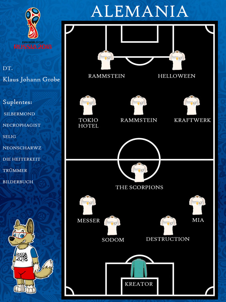 Selección de Alemania Rockera en Rusia 2018