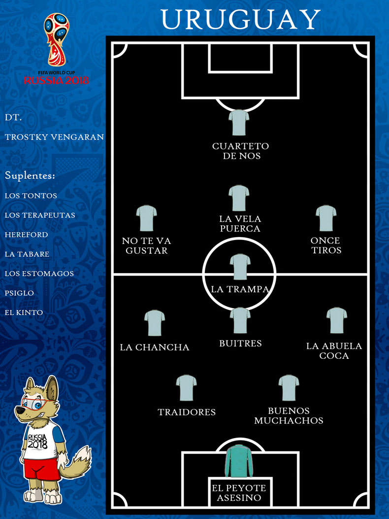 Selección de Uruguay Rockera en Rusia 2018