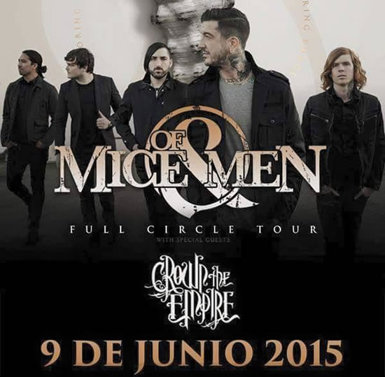OF MICE AND MEN Metalcore en el Plaza Condesa, 