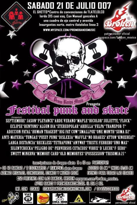 PUNK Y SKATE EN EL GHETTOFestival de skate, punk y surf, 