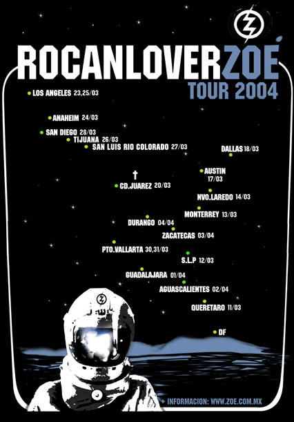 ZOÉ  News...TOUR ROCANLOVER 2004, 