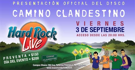 ESTRAMBÓTICOSPresentación de su nuevo disco  'Camino Clandestino', 