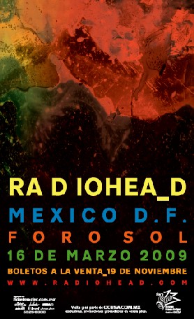 RADIOHEAD EN MEXICOFecha de venta y precios, 