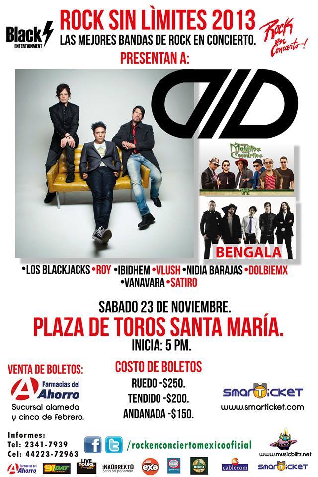 ROCK SIN LIMITES23 Noviembre, Querétaro, 