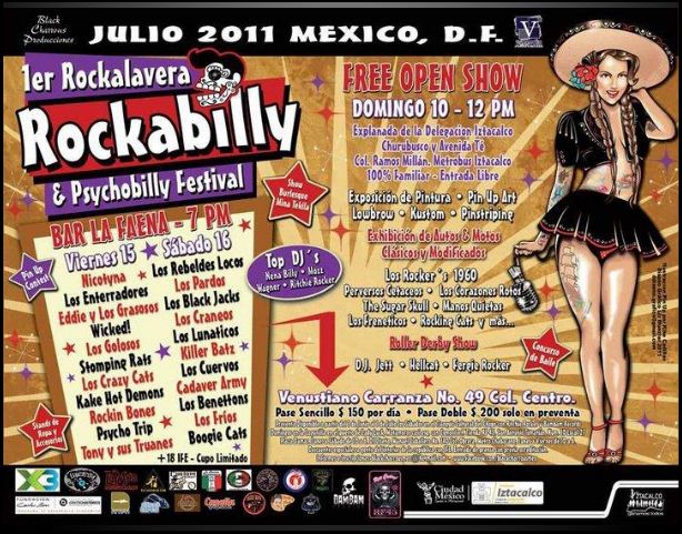 1ER ROCKALAVERARockabilly & Psychobilly Festival - 10, 15, 16 Julio, 