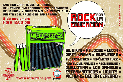 ROCK POR LA EDUCACIONGran concierto gratuito - 8 de Nov., 