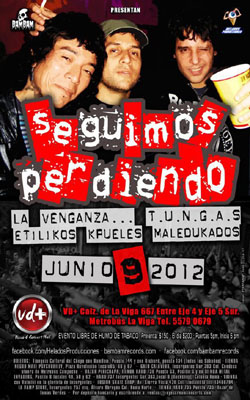 Punk Mexicano en el VD+ el próximo 9 Junio