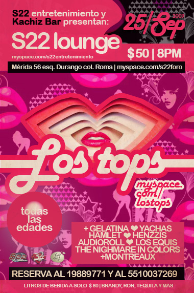 LOS TOPS EN S22 LOUNGEKACHIZ BAR - 25 Sept, 