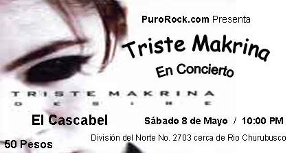 TRISTE MAKRINA8 de mayo, El Cascabel, 