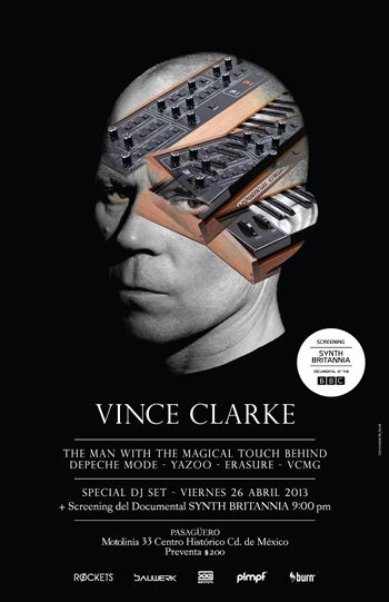 VINCE CLARKE en MEXICO26 Abril, Pasagüero, 