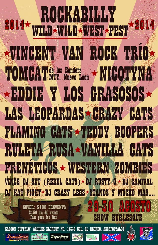 WILD WILD WEST FEST29 y 30 de Agosto - Saloon Buffalo, 