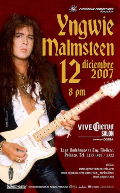 YNGWIE MALMSTEEN En México , 