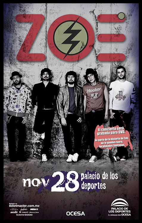 ZOÉen el Palacio de los Deportes - 28 Noviembre, 